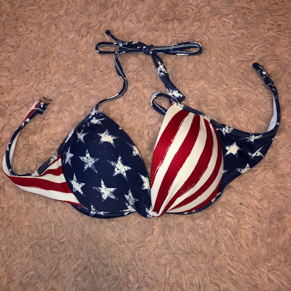 American Flag Bathing Suit Top